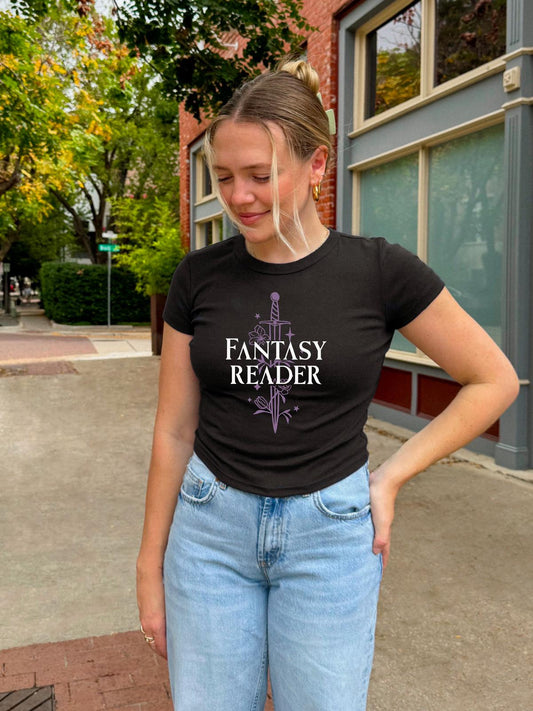 Fantasy Reader Cropped Tee